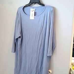 LONG SLEEVED BLUE TOP - 3XL
